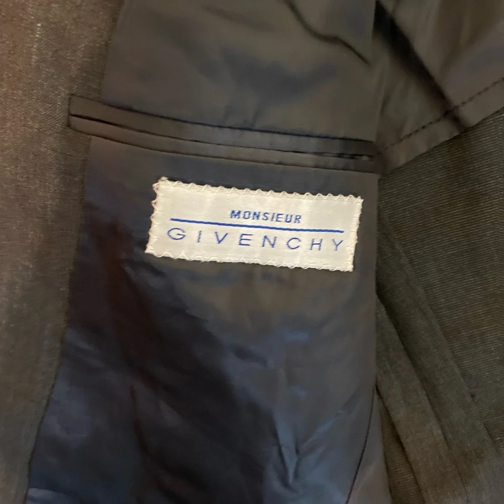 Monsieur Givenchy - Mens dark gray jacket, Size: 44R (not listed see measurem.)